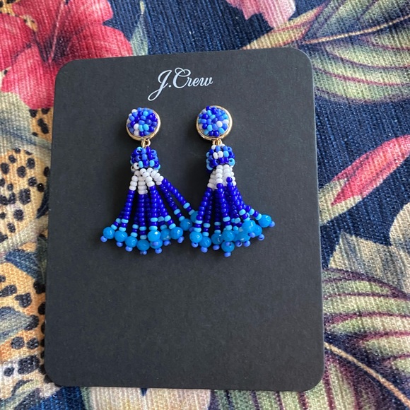 J.crew beaded tassel earrings - Picture 2 of 3